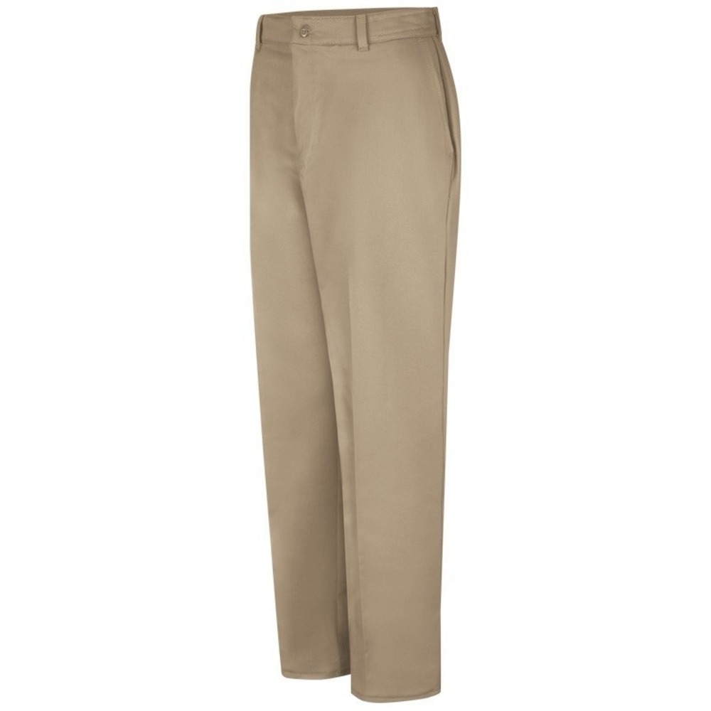 Red Kap Men's 38x30 Wrinkle Resistant‎ 100% Cotton Work Dress Pants Khaki